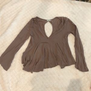 Flowy long blouse shirt